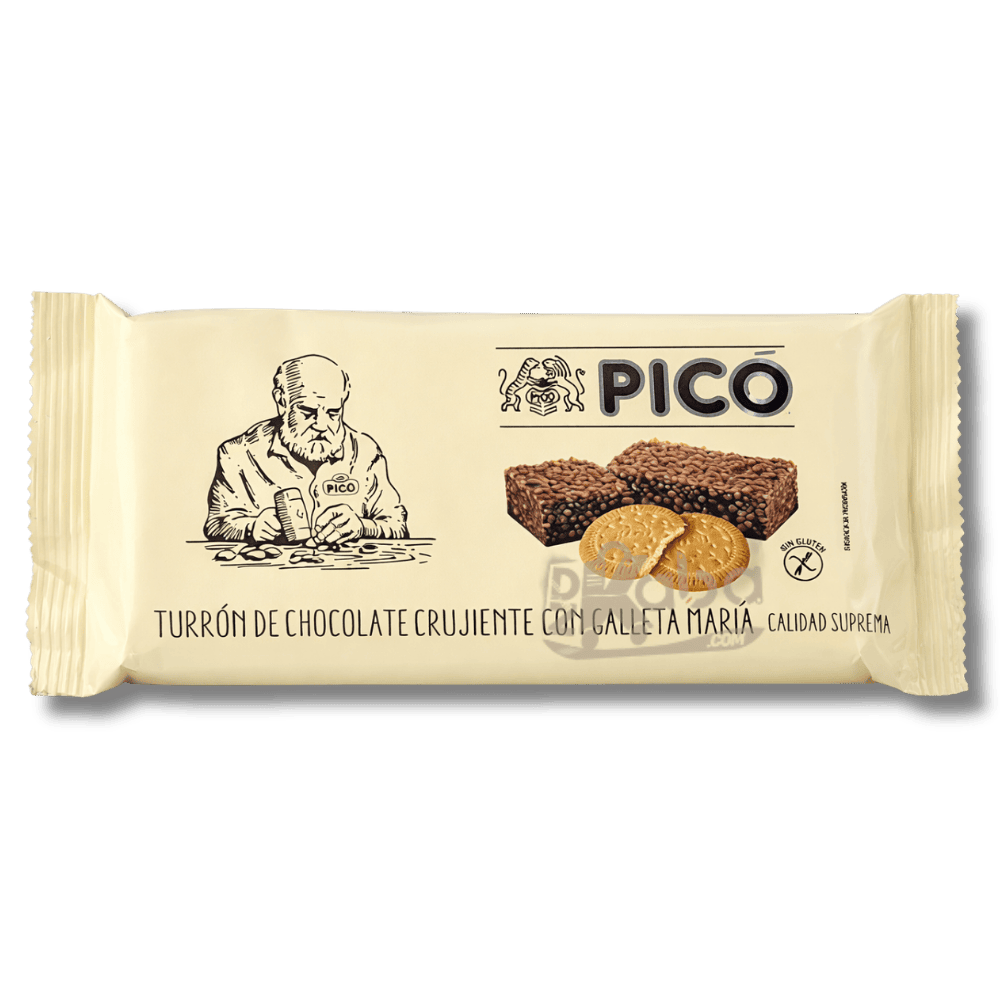 Picó Chocolate Bar Turrón Crujiente con Galleta María 200g