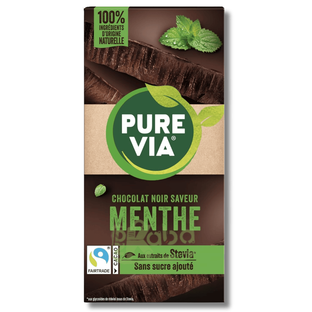 Pure Via Dark Chocolate Mint Sugar Free 100g
