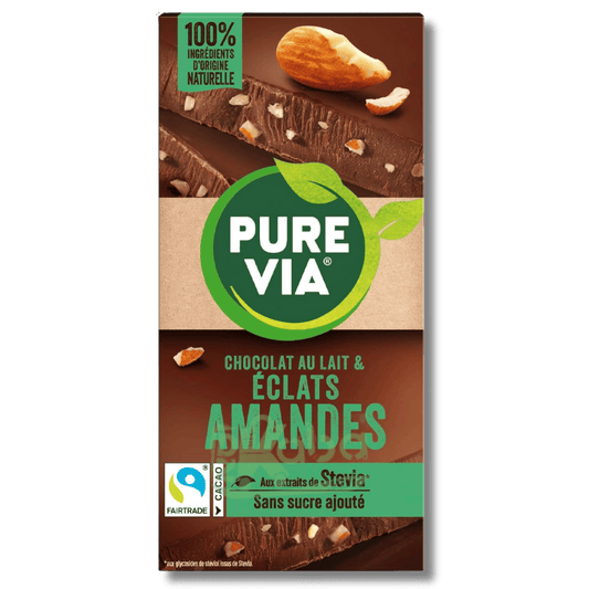 Pure Via Milk Chocolate Almond Sugar Free 100g