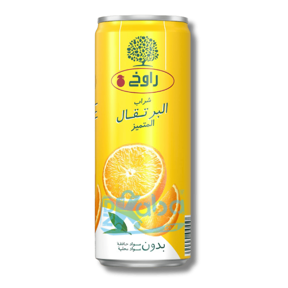 عصير برتقال راوخ الممتاز الخالي من السكر 355 مل