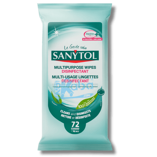 Sanytol Multipurpose Disinfectant Wipes T72
