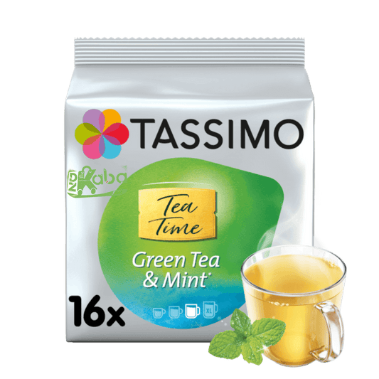 Tassimo Tea Pods Tea Time Green Tea & Mint T16
