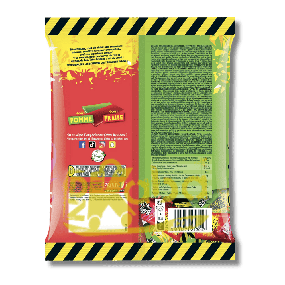 Têtes Brûlées Barres de Rire 200g