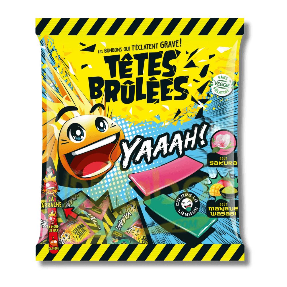 Têtes Brûlées YAAAH! Bonbon aigre 180g