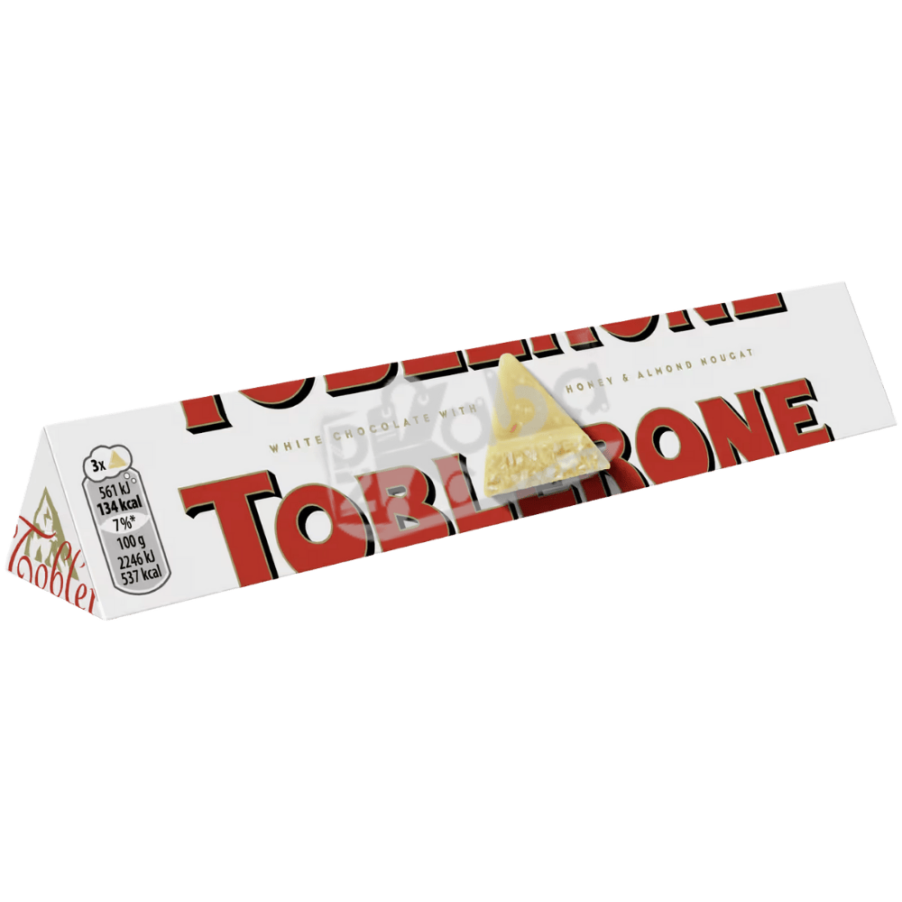 Toblerone White Chocolate Honey & Almond Nougat 100g