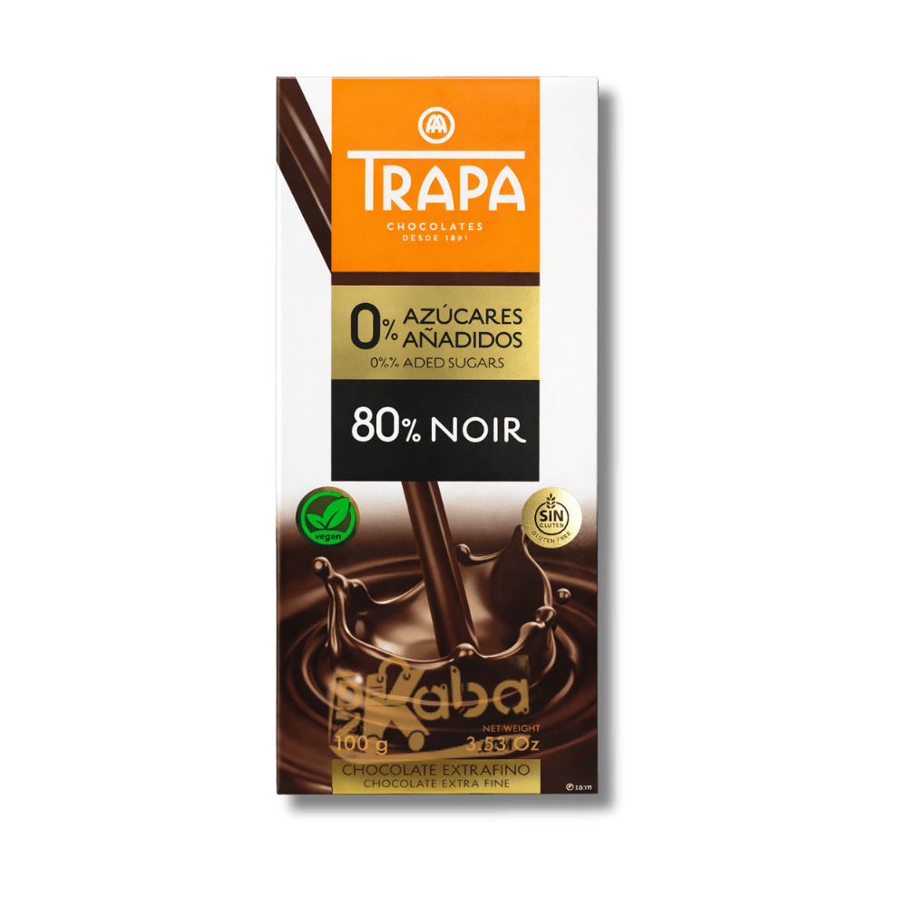 Trapa Dark Chocolate 80% Sugar Free 100g