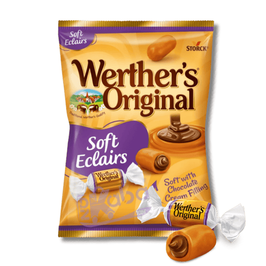 Werther’s Original Soft Eclairs Chocolate Cream Filling 125g